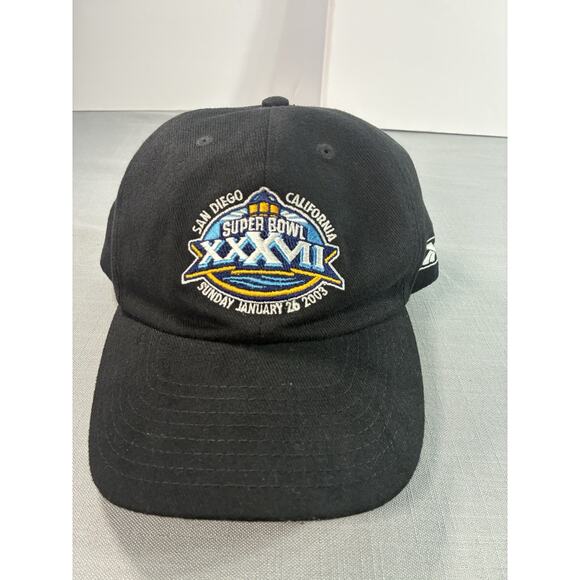 Super Bowl XXXVII Hat San Diego 2003 NFL Pepsi Choice of the NFL Cap Black